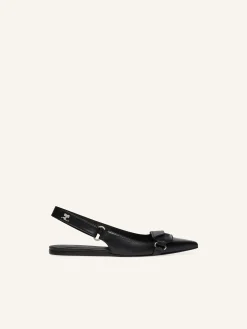 BALLERINES SLINGBACK RACER EN CUIR