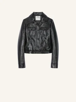 BLOUSON TRUCKER EN VINYLE