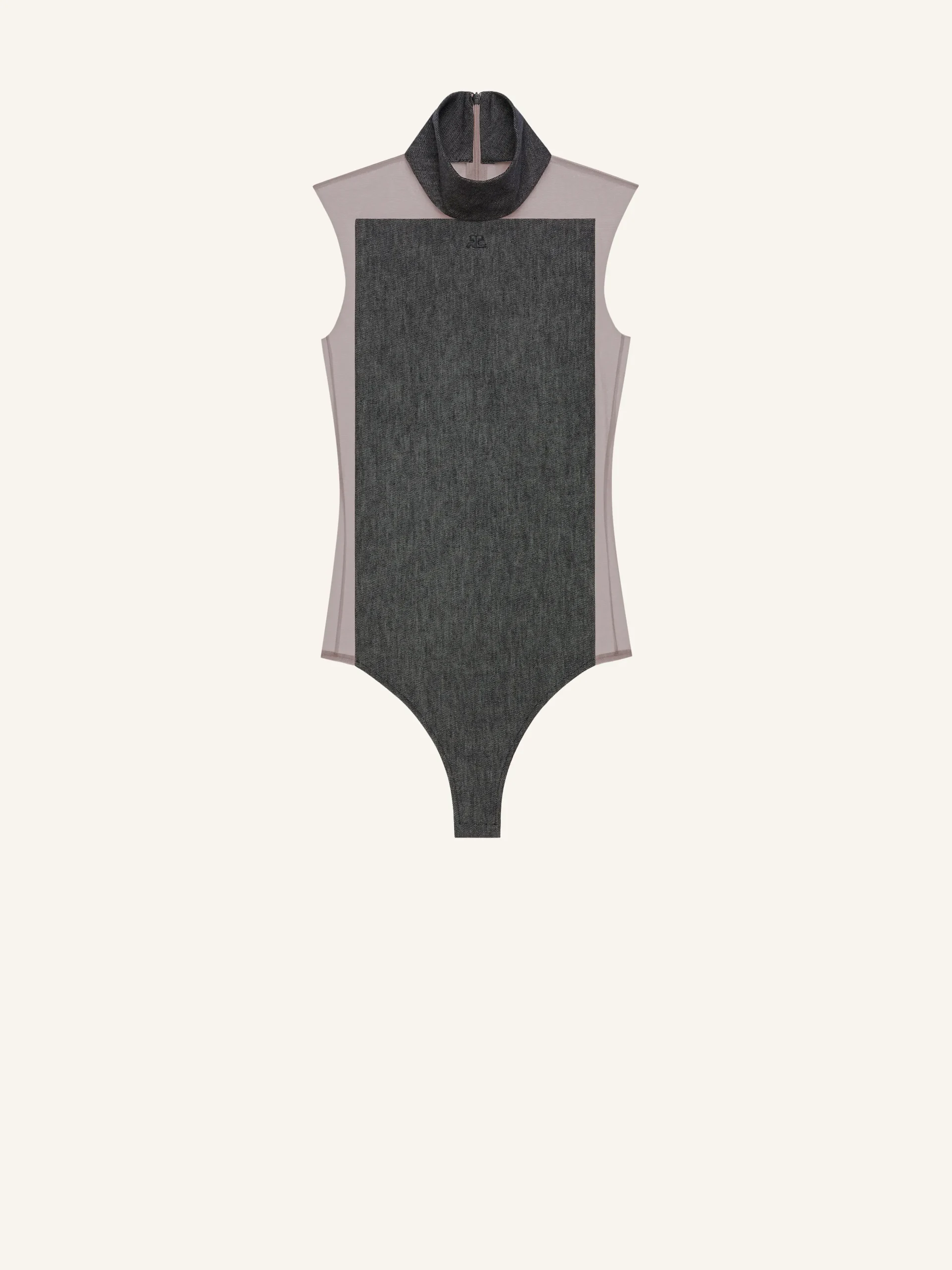 BODY CARRÉ MAGIQUE COL MONTANT DENIM