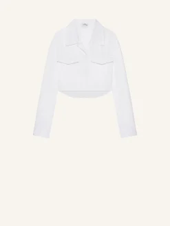CHEMISE COURTE EN POPELINE 2 POCHES