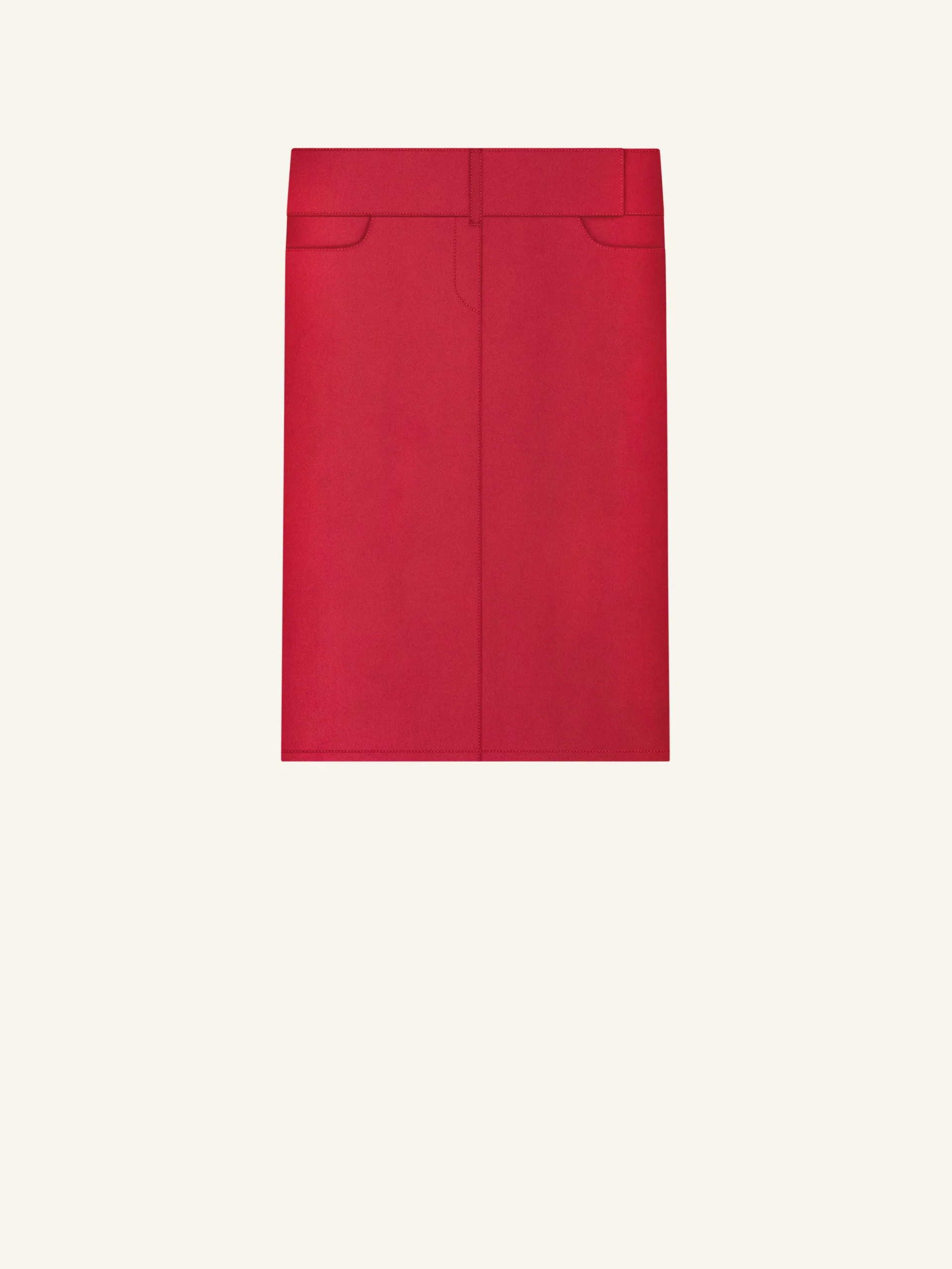 JUPE MIDI CEINTURÉE
