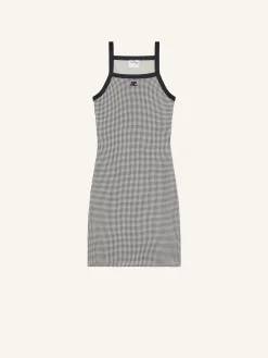 MINI ROBE CONTRASTE PIED-DE-POULE