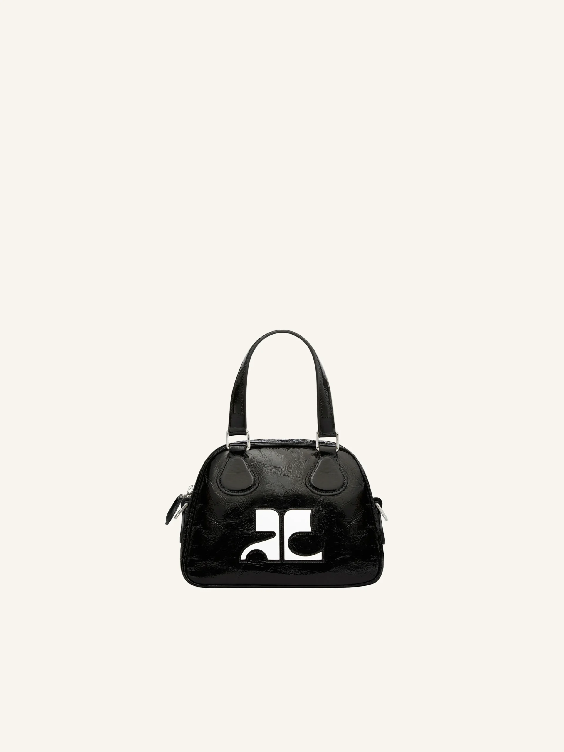 MINI SAC BOWLING EN CUIR NAPLACK