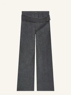 PANTALON CEINTURÉ BAGGY EN DENIM
