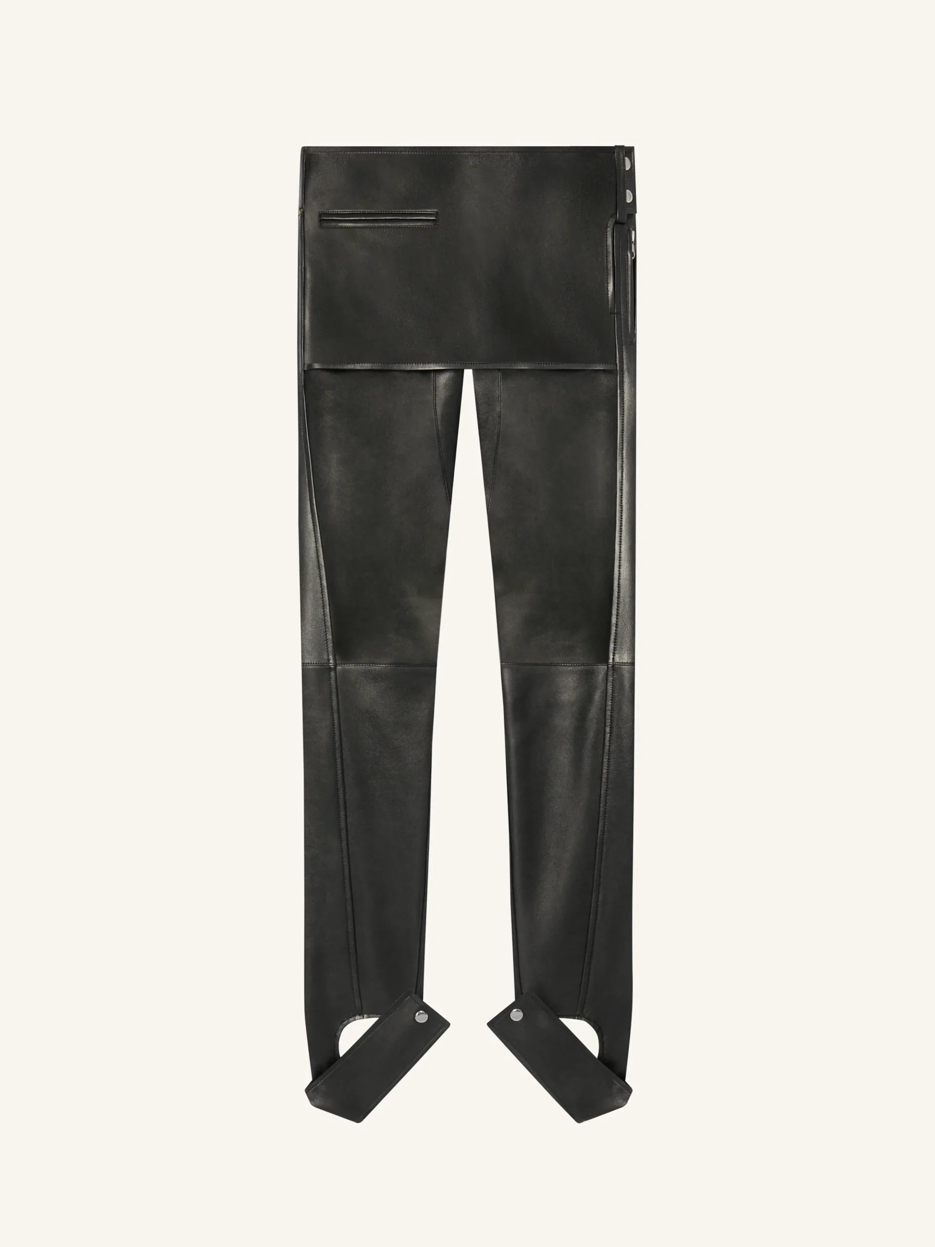 PANTALON SURJUPE SCUBA EN CUIR