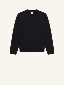 PULL EN MOLLETON BOUTONNÉ À L'ÉPAULE