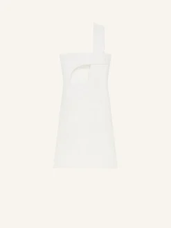 ROBE COURTE AJOURÉE EN SATIN