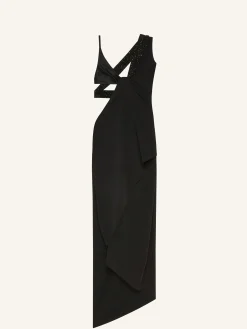 ROBE LONGUE TWIST ASYMÉTRIQUE
