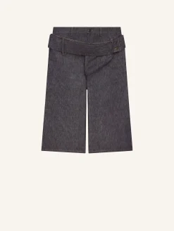 SHORT CEINTURÉ EN DENIM