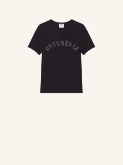 T-SHIRT CONTRASTE IMPRIMÉ MÉDUSE