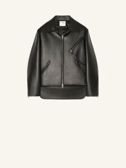 VESTE BIKER OVERSIZE EN CUIR